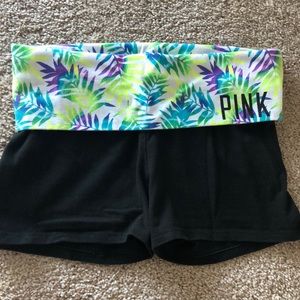PINK yoga shorts size S